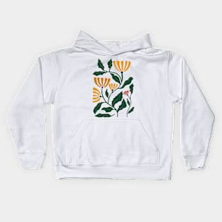 Boho Flowers 18 Kids Hoodie